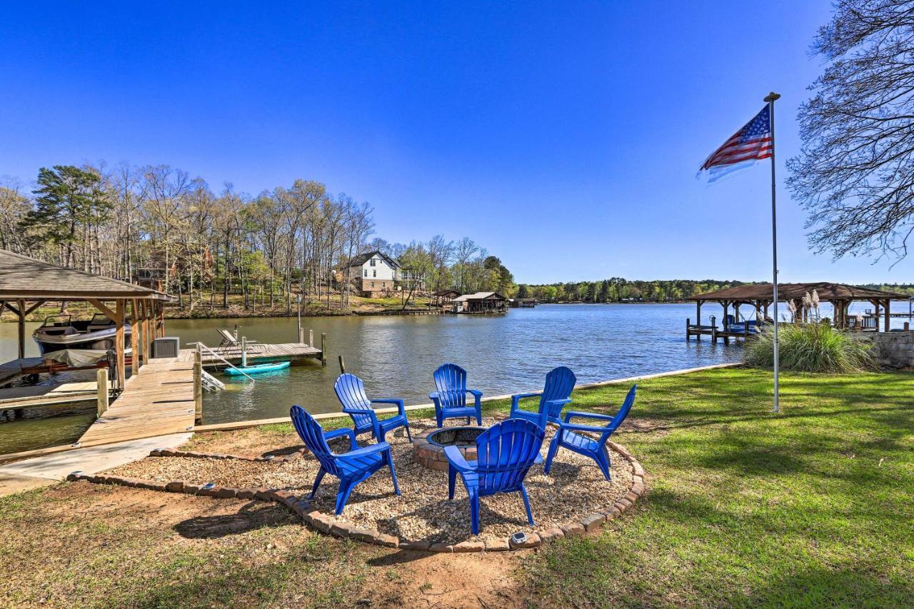 Lakefront Eatonton Home Boat Dock And Fire Pit מראה חיצוני תמונה